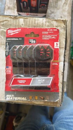 Milwaukee 5-Pack Carbide Teeth Oscillating Blades