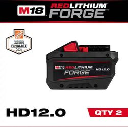 M18 18V Lithium-Ion REDLITHIUM FORGE HD 12.0 Ah Battery Pack (2-Pack)