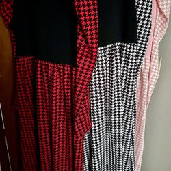 High Neck Puffy Sleeve Dresses 