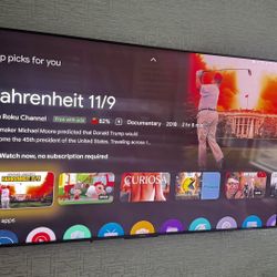 70” Hisense TV With Soundbar