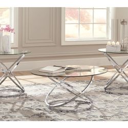 Coffee Table And 2 End Tables
