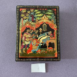 “The Tale Of The Dead Princess And The Seven Knights” Russian Lacquer Box