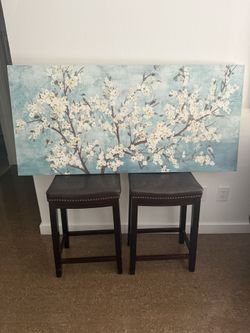2 Benches And Wallart
