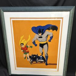 Mel Ramos Batman Robin Batmobile Signed Printers Proof PP 4/5 Large Framed 36x41