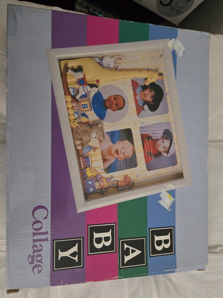 90s Brand New Baby Picture Frame