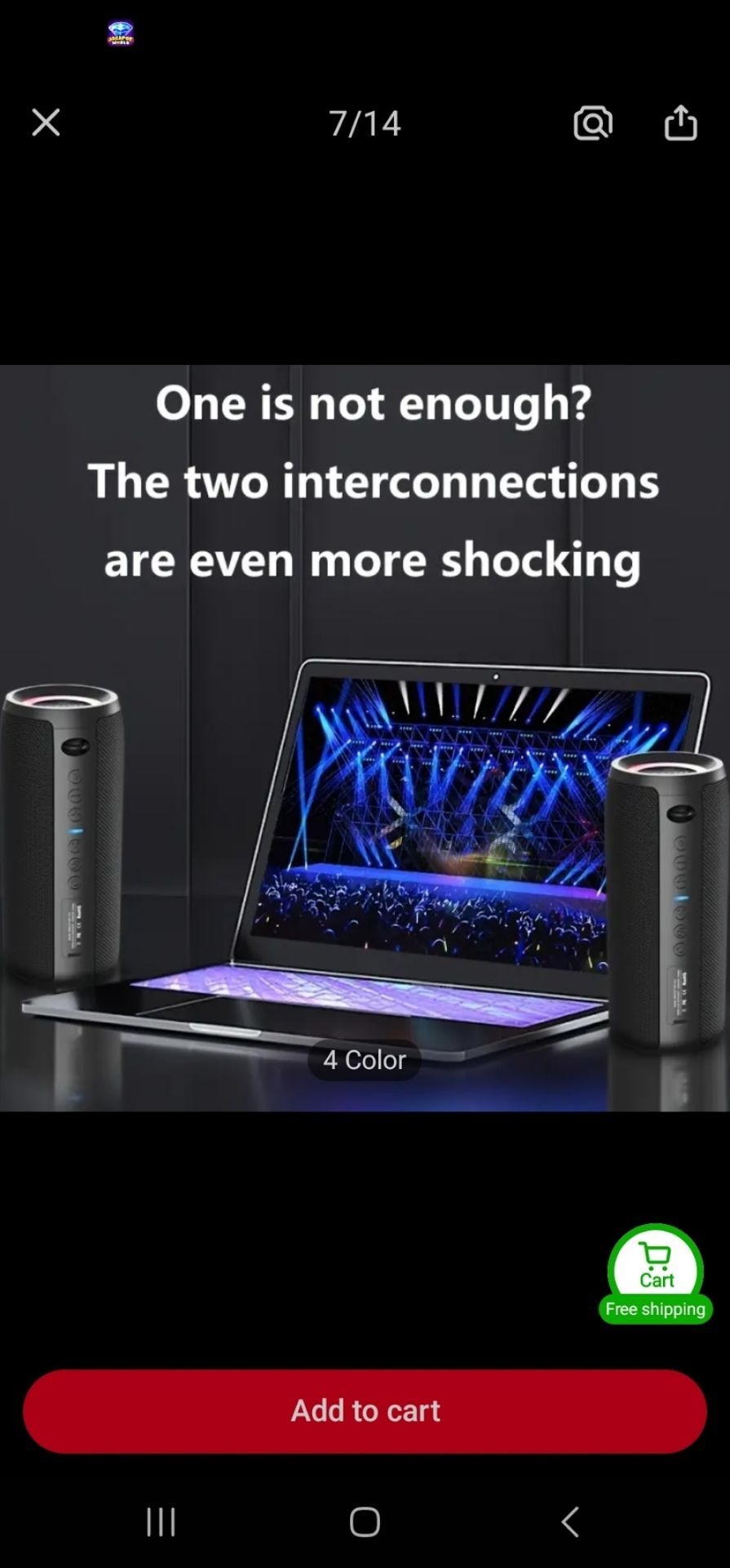 new portable rechargeable Bluetooth speaker 40 watts big battery 5,200ma