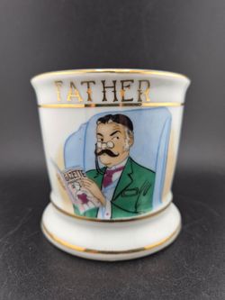 Vintage 1950's Napco "Father" Shaving Mug/ Coffee Mug Father's Day