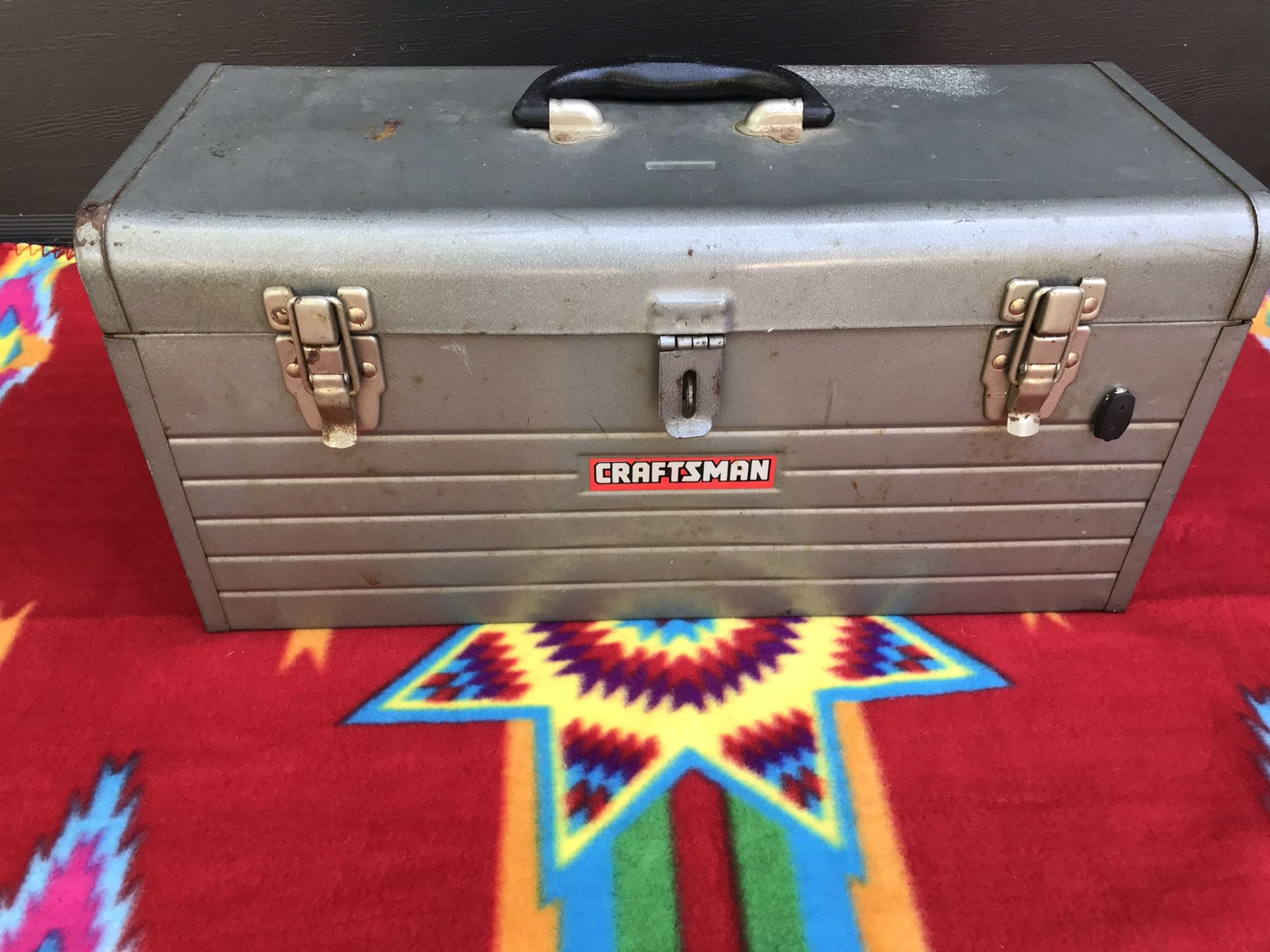 Nice old craftsman metal toolbox