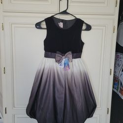 Black, Grey,  White Beautiful Girls Dress