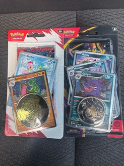 Pokemon Pitch Black And Pitch Black Checklane Blisters Gengar & Gastrodon Cosmo Holos Lot Of 2!