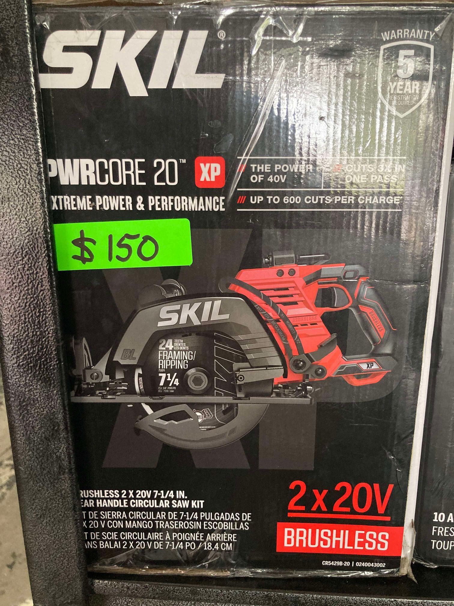 Skil 7-1/4in Rear Handle Circular Saw Kit