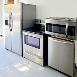 Stainless Steel Kitchen Appliance Set – 4 Pieces