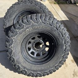 3 Offroad Wheels With BF Goodrich KM3