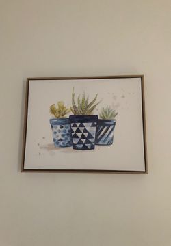 Succulent photo wall art