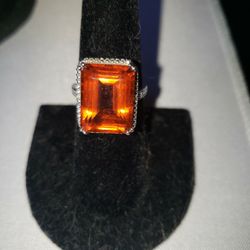Fanta Orange Silver Ring