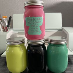 Customizable Colored Mason Jars