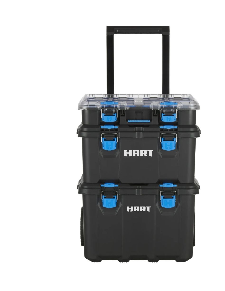 3 HART Stack System, Mobile Tool Storage and Organization, Black & Blue BRAND NEW SEALED IN BOX $80 Each