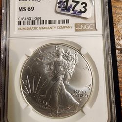 2024 Ms69 Silver Eagle