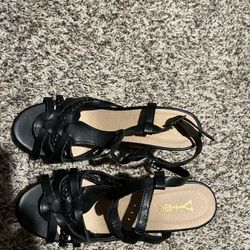 Women’s Black Wedges 