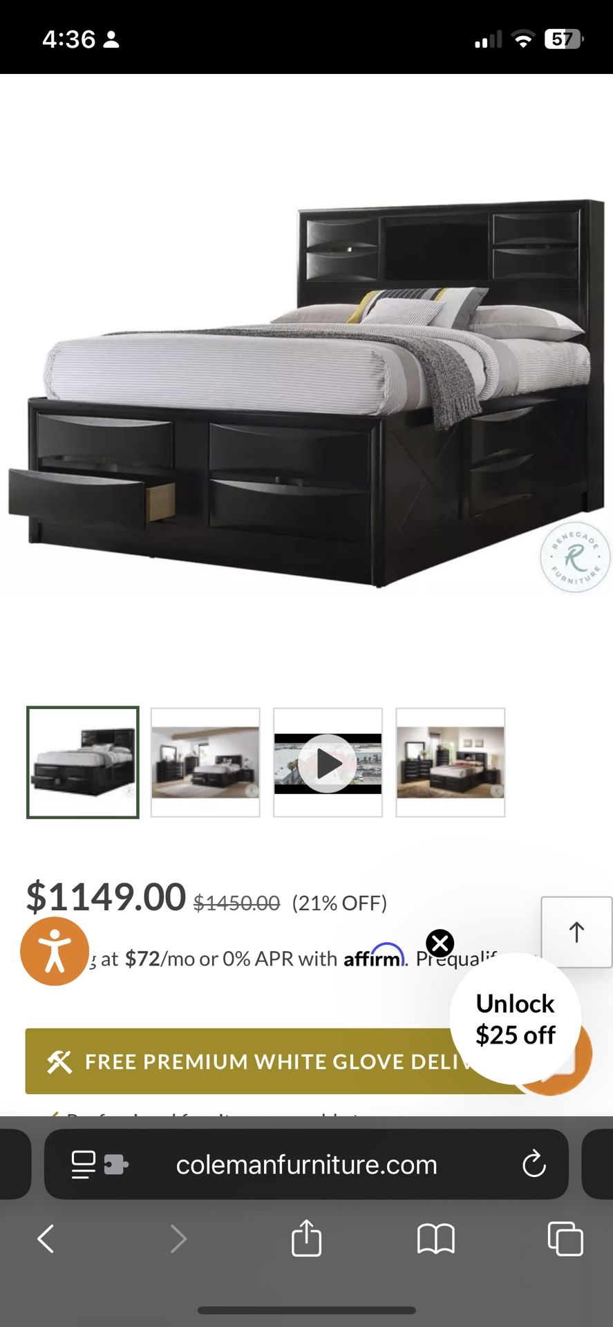 Coaster Briana King Storage Bed