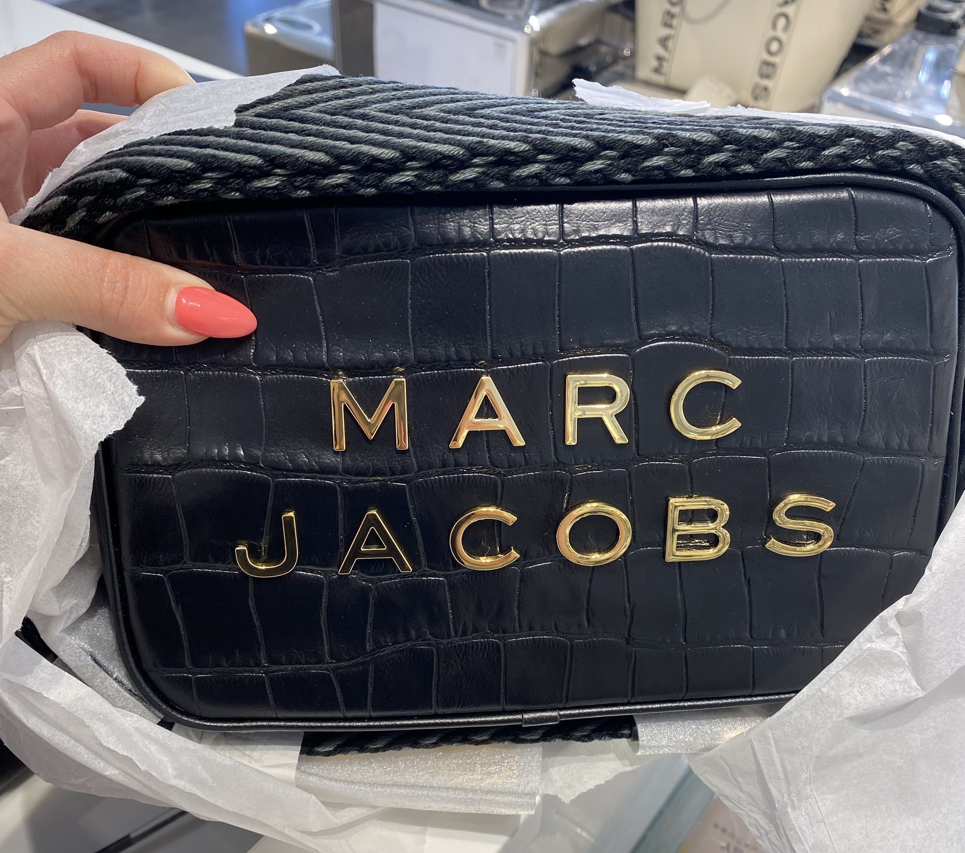 ✨NEW✨Marc Jacobs Croc Embossed Flash Bag