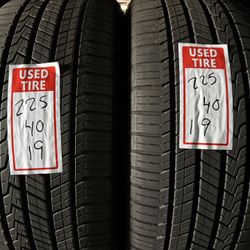 225/40/19 (2 Tires) $125.00/ Both 