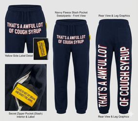 Awful Lot Of Cough Syrup pants size xxl worn once