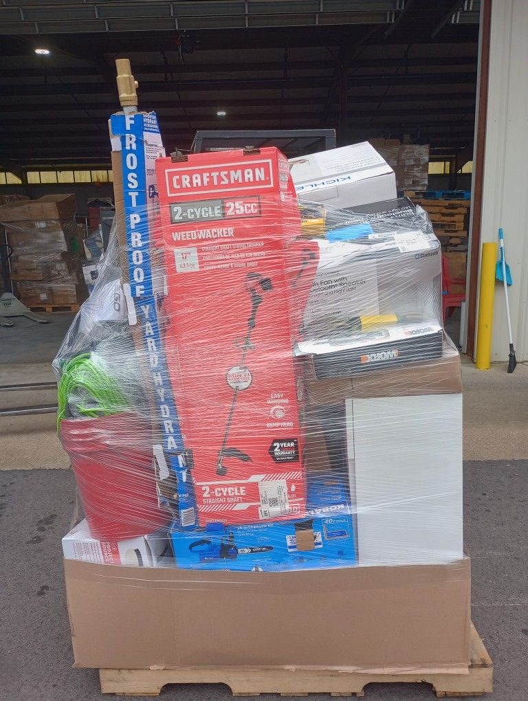 New L@wes Truckload Is Here Fresh Pallets
on the floor Multi Pallet Discount Available! $150