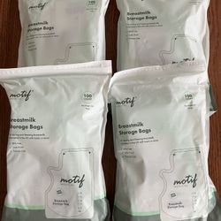 Motif Medical Breastmilk 4  Storage Bags 100 Count 8oz