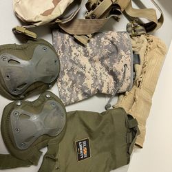 Unique selection of canvas bags, holster, knee pads. Great for hunting enthusiasts. 
