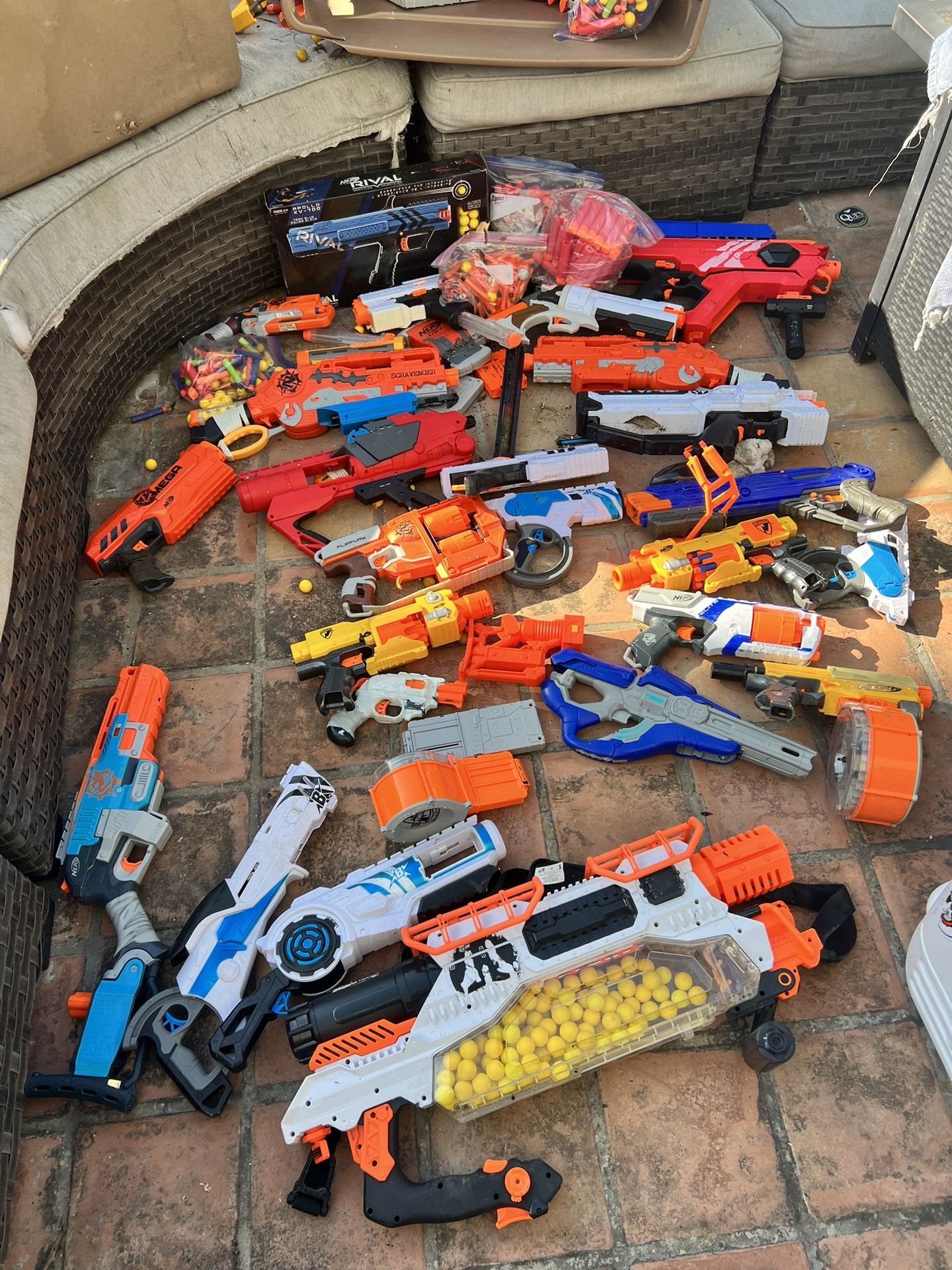 Various Nerf Guns And Nerf Bullets Over 30 All Or None