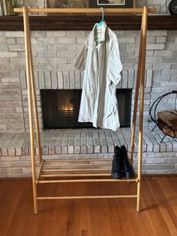 Bamboo clothing rack