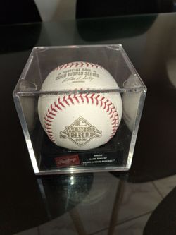 Rawlings official ball 2008 world series signed by commisioner