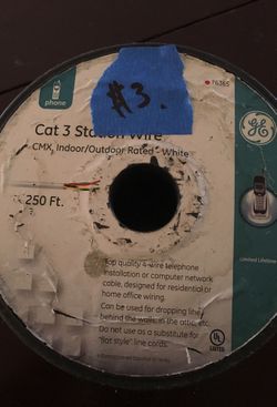 Cat 3 station wire