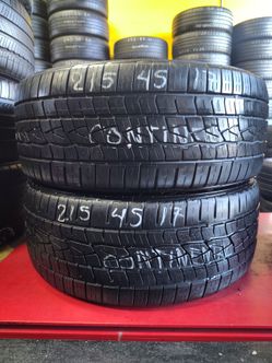 PAIR OF P215/45R17 continental