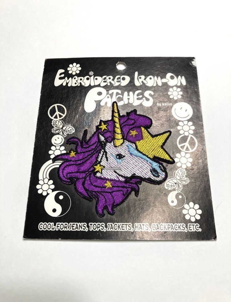 1998 Kalan Embroidered Unicorn Iron-On Patch