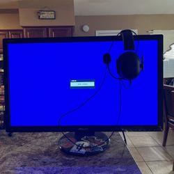 Monitor And Headset 