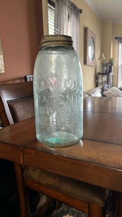 1858  Ball Mason Jar Antique 