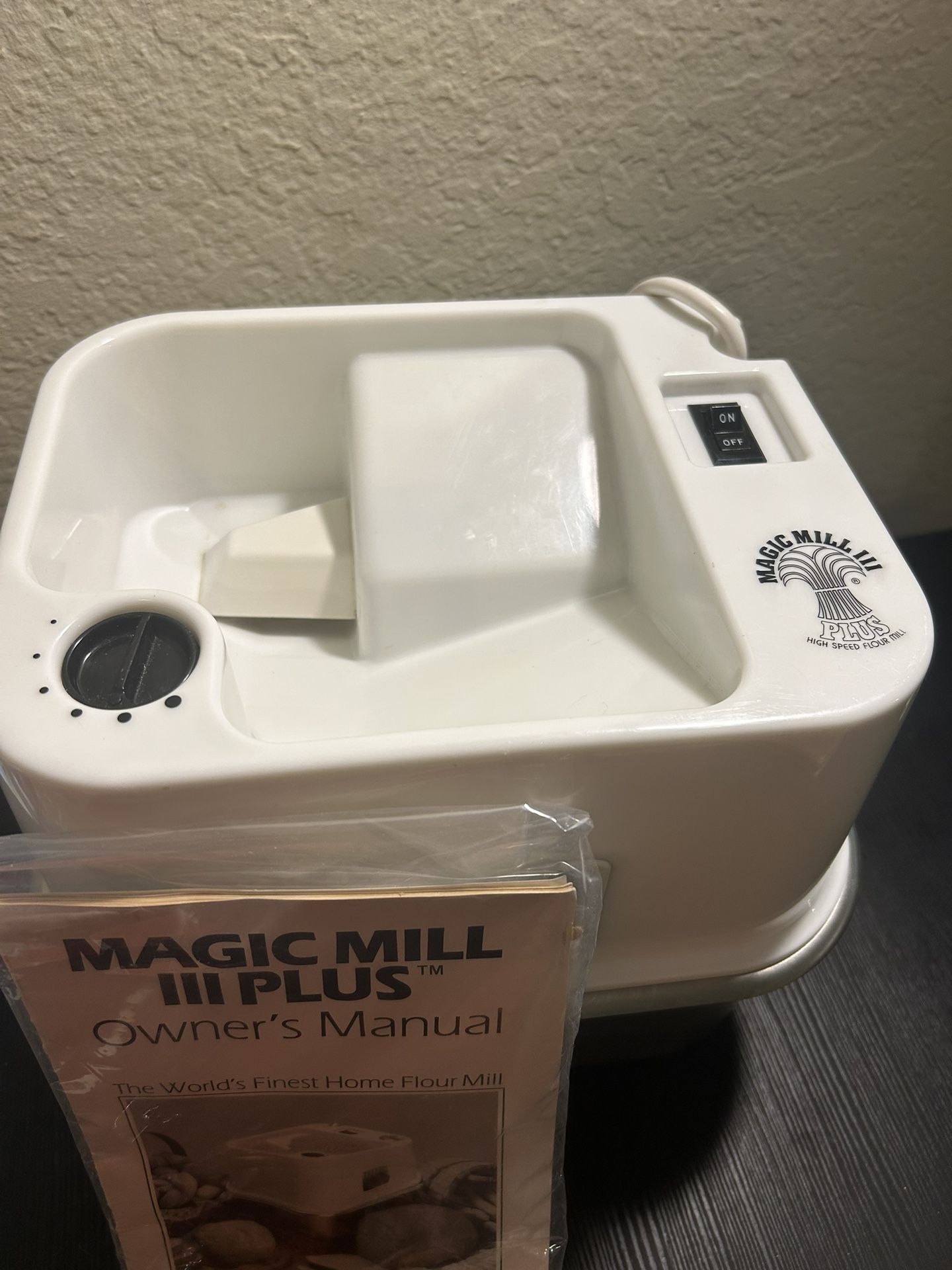 Magic Mill III Plus Electric Grain Grinder High Speed Flour Mill Model 100