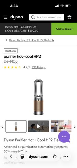 Dyson Purifier Hot+Cool HP2 De-NOx