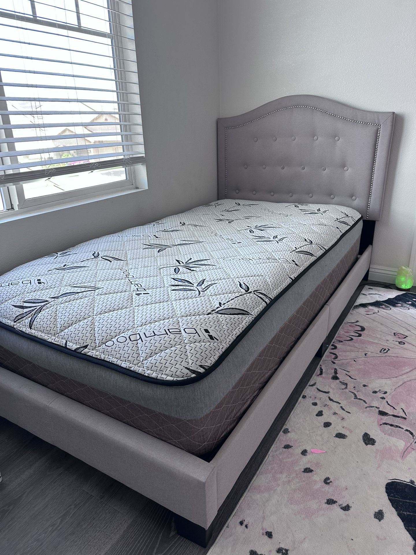 Two Twin beds mattress and bed frame