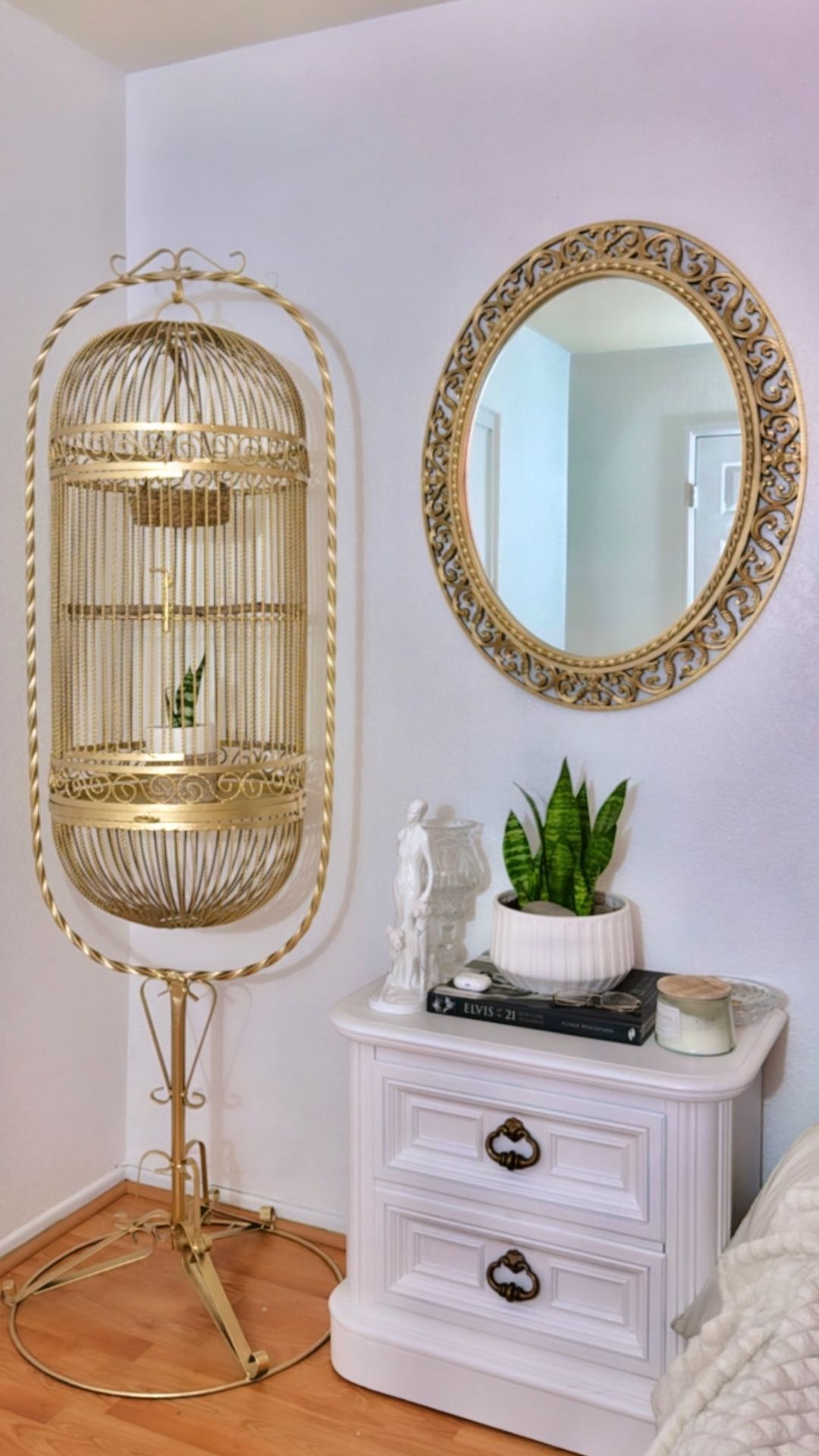 Vintage Iron Rod Bird Cage