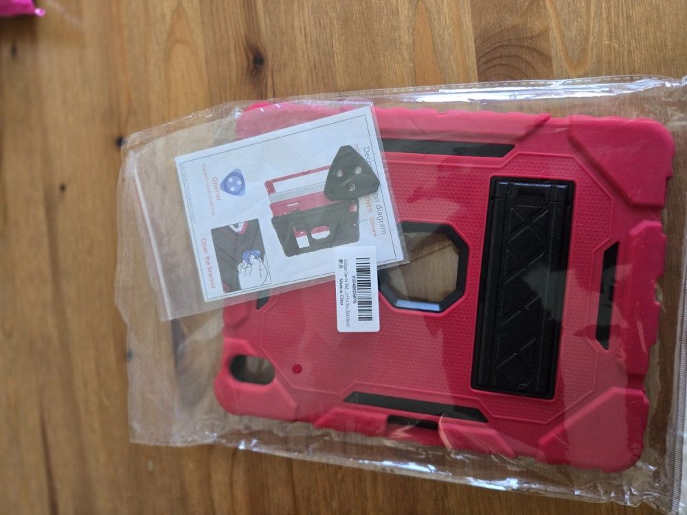 Case for ipad  ...ir 654gen (Red+black)