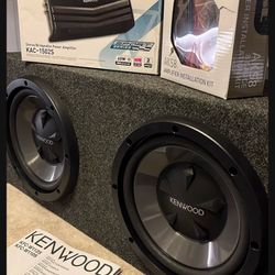 New Basic Kenwood 10” Dual Subwoofer Package 