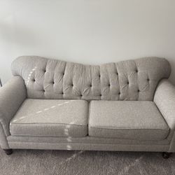Fabric Sofa With Pillows