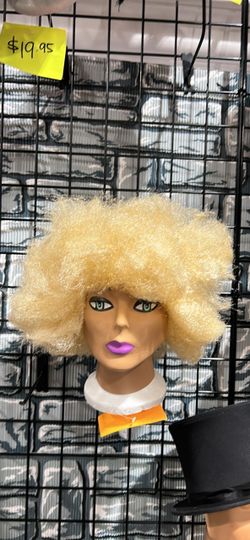 Blonde Afro Costume Wig
