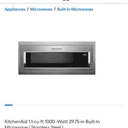 Low Profile Kitchen Aid Microwave 
