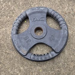Single 35lb Rubber Grip Plate Olympic Weight Plate-