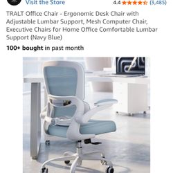 TRALT Office Chair - Ergonomic Desk Chair with Adjustable Lumbar Support, Mesh Computer Chair, Executive Chairs for Home Office Comfortable Lumbar Sup