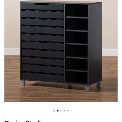 New Fancy Wood Shoe Cabinet Over 50% Off 